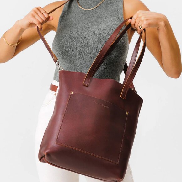 Portland Leather Handbags - Portland Leather Crossbody Tote